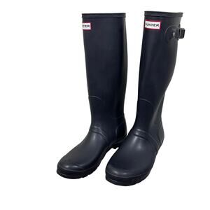 Hunter Original Tall Rain Boots Black Women 11 Men 10 Waterproof Wellington